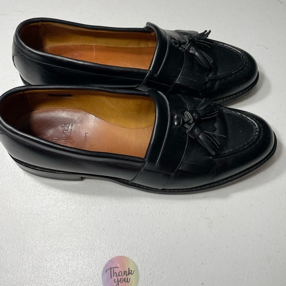 Allen Edmonds Newport Black Tassel Loafers Size 10.5 D  SB-20